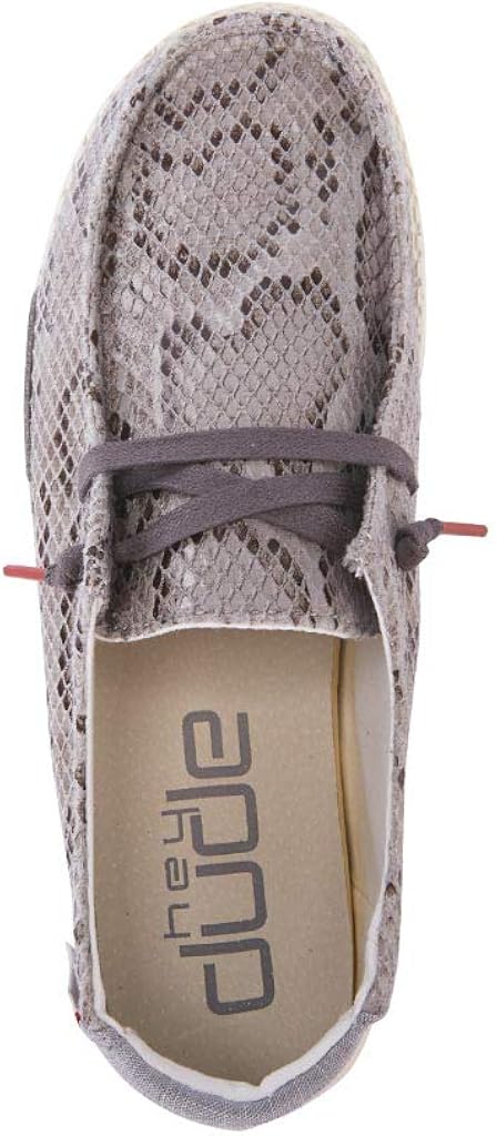 Hey Dude Women's Wendy Python Multiple Colors | Women’s Shoes | Women’s Lace Up Loafers | Comfortable & Light-Weight