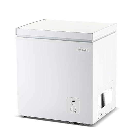 Frigidaire Chest Deep Freezer, 2.0 Cu. Ft. Capacity, Adjustable Thermostat-Removable Vinyl Coated Wire Basket-Easy Defrost Drain- Garage Ready- Pearl White