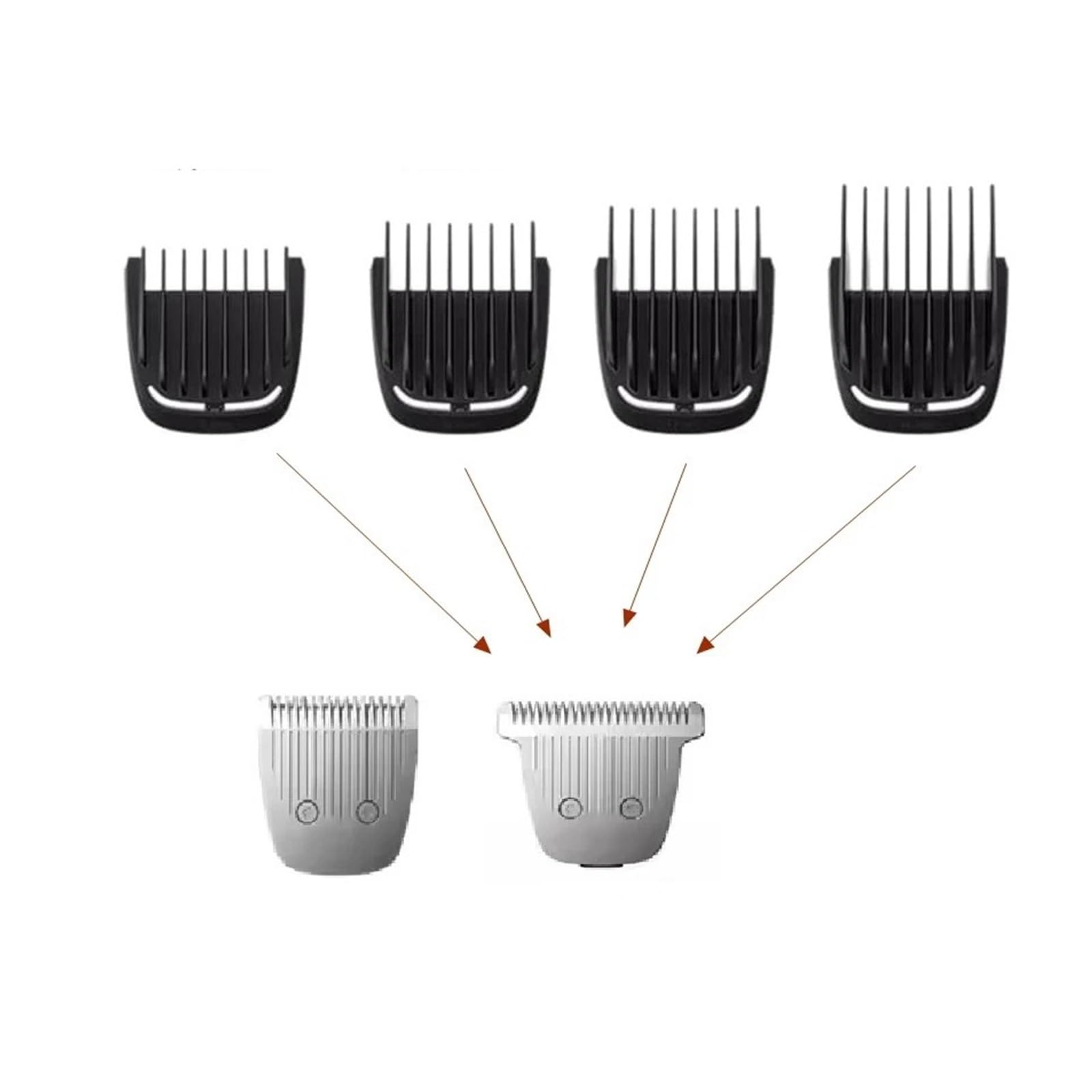 Cuchilla for Cortar El Pelo, Peine Protector Con Guía De Cabezal De Cuchilla, Compatible Con Philips