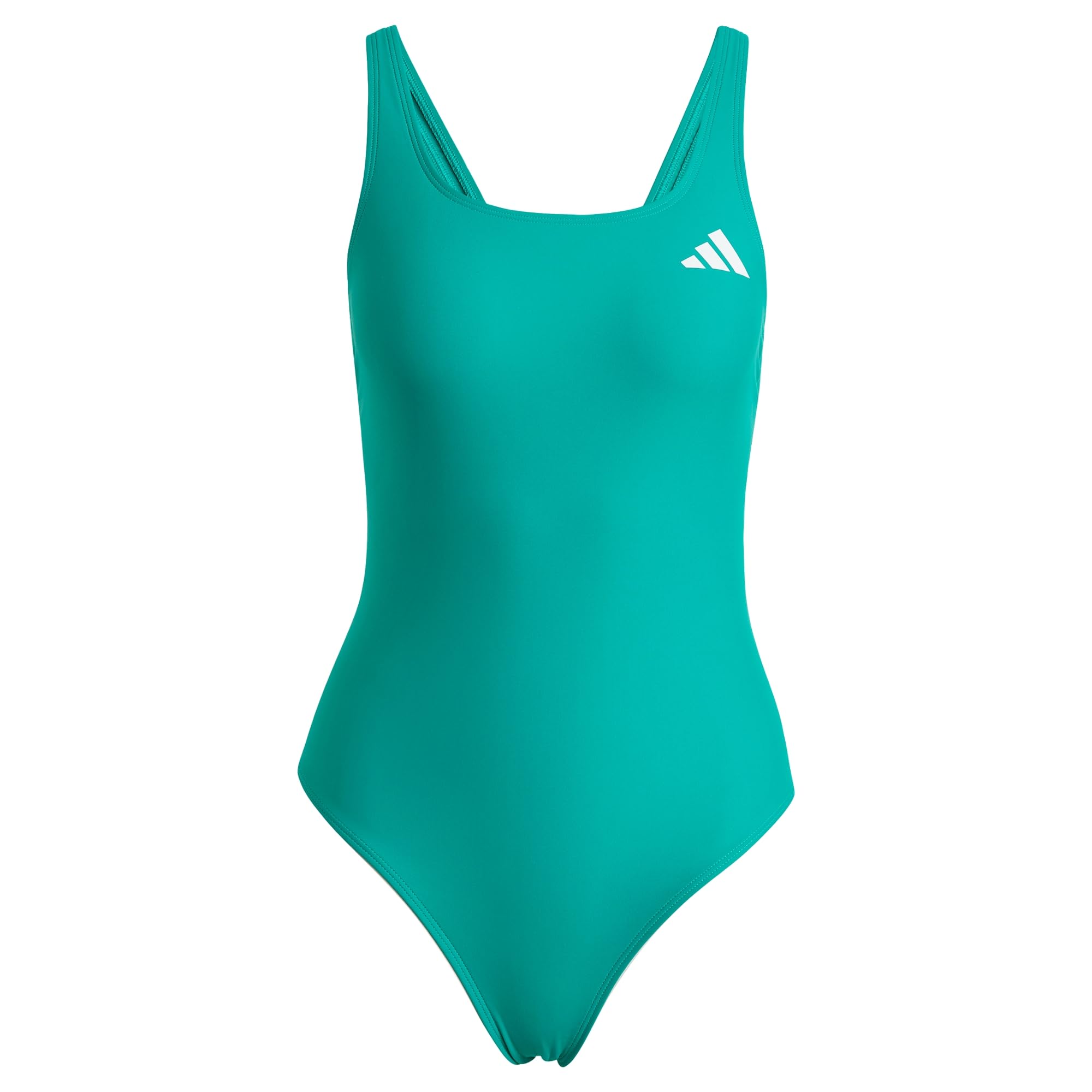 adidas Women's V-Back Swimsuit Swimwear, Equipment Green, 34