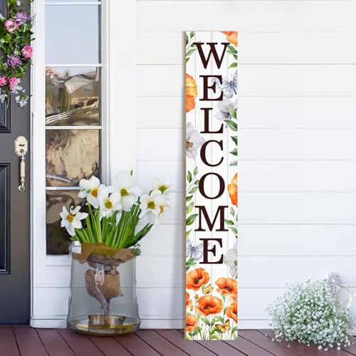 Welcome-Wooden-Porch-Sign-472-Spring-Large-Welcome-Porch-Sign-Vertical-Indoor-Outdoor-Standing-Sign-for-Home-Front-Door-Yard-Season-Decor Welcome Wooden Porch Sign 472 Spring Large Welcome Porch Sign Vertical Indoor Outdoor Standing Sign for Home Front Door Yard Season Decor