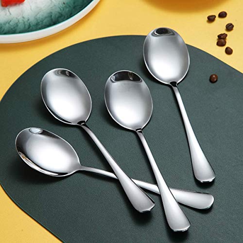 Serving Spoons 4 Pieces, Kyraton Serving Spoons, Include Solid Serving Spoon Stainless Steel Serving Utensils, Serving Set Packing of 4 - Image 5