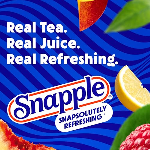 Image of Snapple Zero Sugar Half 'n Half Tea, 16 fl oz recycled plastic bottle, Pack of 12