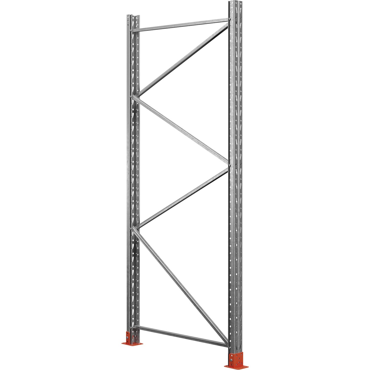 kaiserkraft Stützrahmen für Palettenregal Space Verzinkt, HxT 2500 x 1100 mm, Traglast 9000 kg