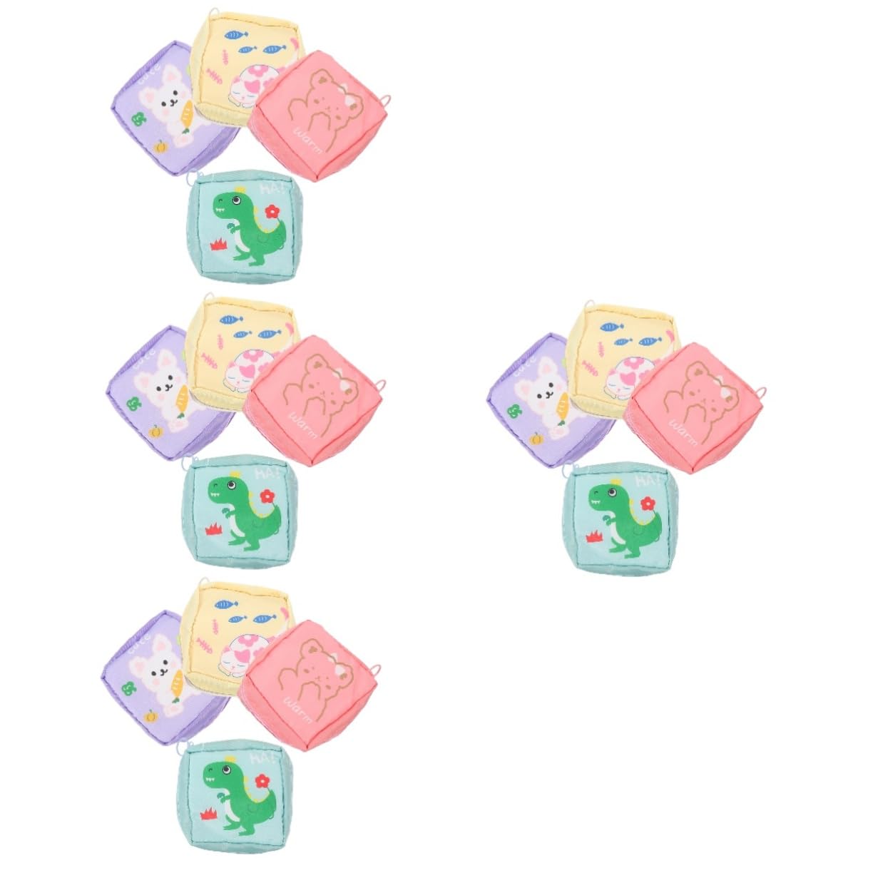 4 set Borsa Per Il Trucco Con Ragazza Dei Cartoni Animati Assorbenti Igienici Piccoli Sacchetti Per Monete Pratici Per Il Ciclo Mestruale Borsa Portaoggetti Per 4 pezzi * 4