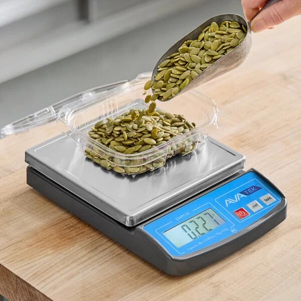 AvaTek PC32 Digital Portion Control Scale, 20 lb, 10 lb, 2 lb Capacity, LCD Display (10 lb)