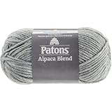 Patons Alpaca Blend Yarn - (5) Bulky Gauge - 3.5oz - Smoke - Machine Washable For Crochet, Knitting