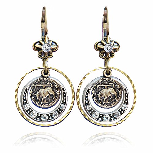 Zodiac Earrings, Zodiac Jewelry, Astrology Jewelry, Birthday Earrings, Birthday Gift, Zodiac Sign, Horoscope Jewelry