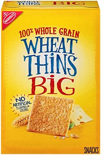 Wheat Thins BIG Whole Grain Wheat Crackers, 8 oz