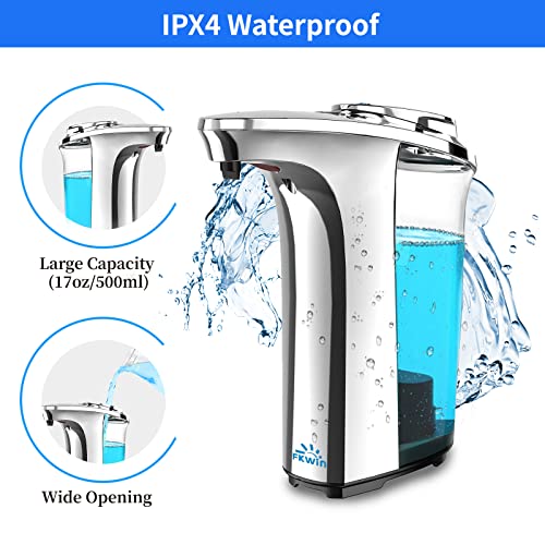 Fkwin 17Oz Automatic Liquid Soap Dispenser, Touchless Battery Operated Hand Soap Dispenser With 5 Adjustable Soap Dispensing Levels, Perfect For Commercial Or Household Use, Fit For Bathroom Kitchen #TOP3