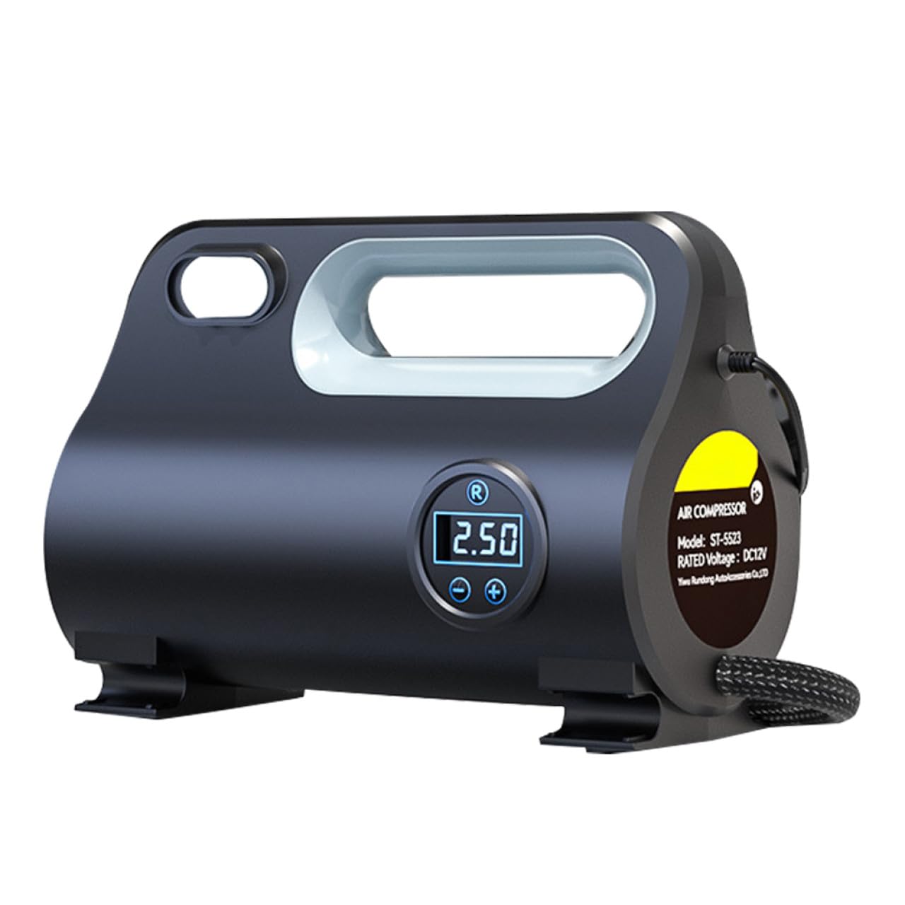 Cabilock Compresor Portátil para Coche y Bicicleta Pantalla Digital, Inflador Rápido de Aire 22l/, 120w, Material Abs, Bomba Eléctrica Dc12v para Inflar Neumáticos