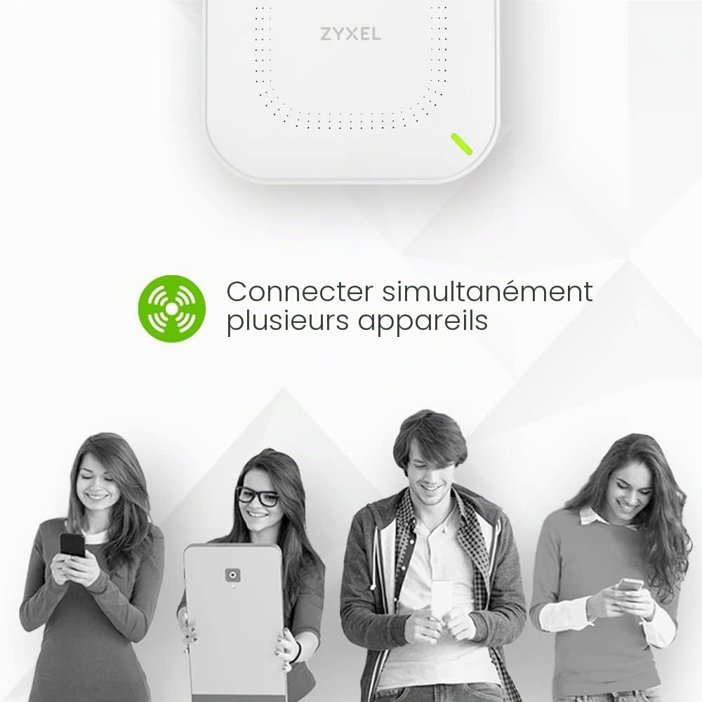 Zyxel NWA50AX Pro Point d'Accès WiFi 6 AX3000 Multi-Gig PoE 2.5 G MU-MIMO