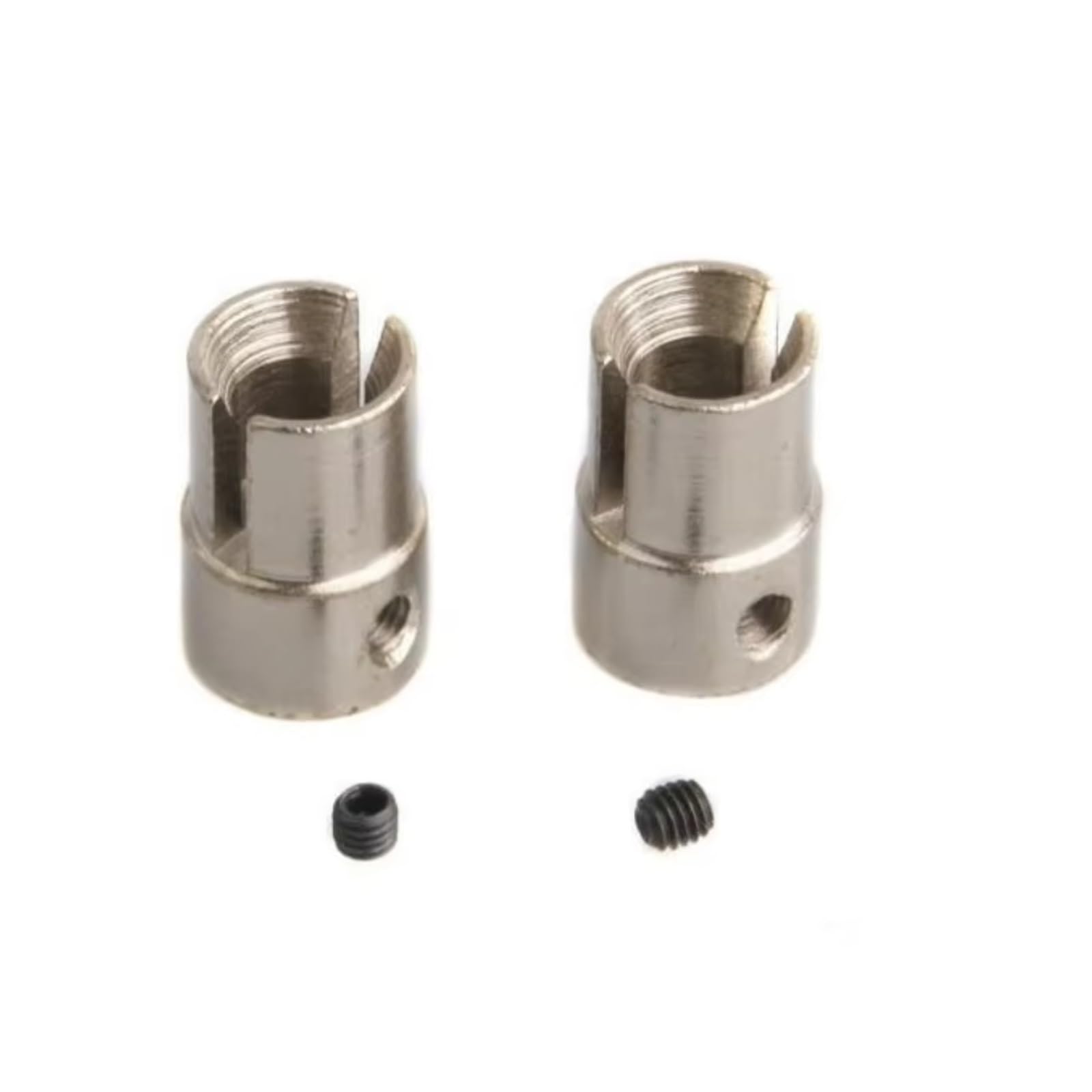 Para HSP 94101 94102 94103 94107 94111 94123 02016 1/10 RC 2 Piezas De Metal Para Copa Junta Para Universal B Para Buggy Coche Camión Repuestos Piezas Actualización RC(Silver)