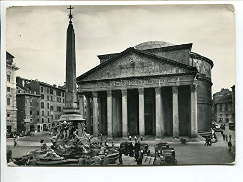 1950/60 Roma Pantheon TIMBRO Ancona DEST. Crotone Catanzaro FG B/N VG ANIMATA auto