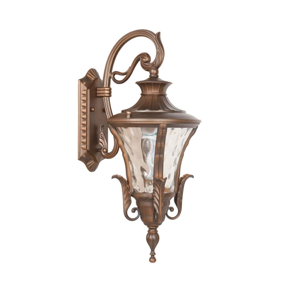 SXSCARKX European Aluminum Wall Lamp Antique Outdoor Waterproof Sconces Mid-Century Luminaire Courtyard Porch Terrace Wall-Mounted Light Fixture Corridor Aisle