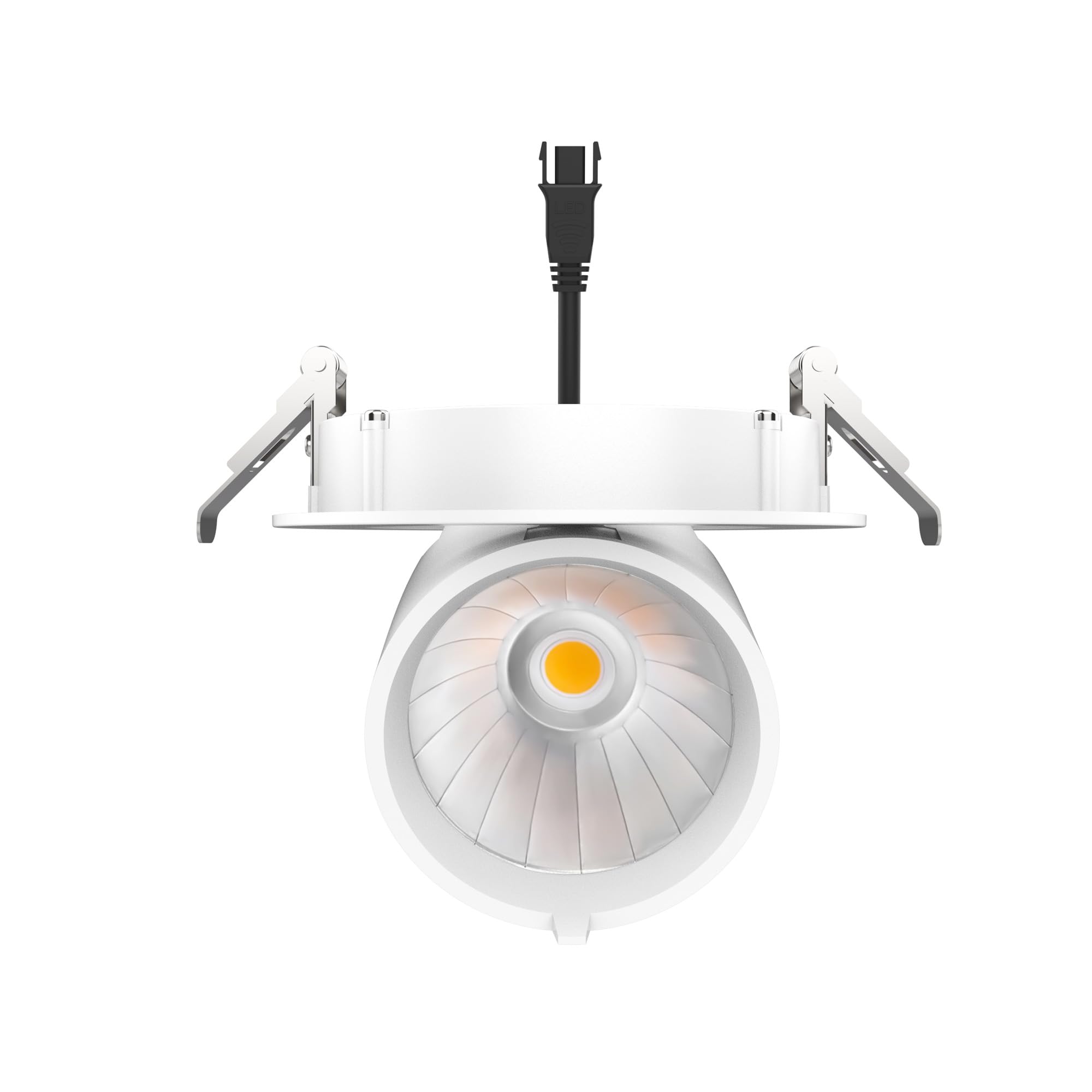 Reflektor LED do zabudowy 38 W (W) neutralny biały wysuwany wychylny otwór Ø 175 mm