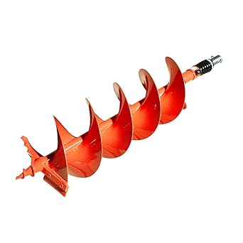 GardenTrax Double Spiral Earth Auger Spiral Drill Bit 8? x 36?, Post Hole Digger with 7/8