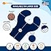 SunnyBay Shoulder and Upper Back Heating Pad, Microwavable Heated Neck and Shoulder Wrap, Weighted Moist Pain Relief Pack with Washable Cover and Flax Seed Filling, Large, Made in USA, Navy Blue