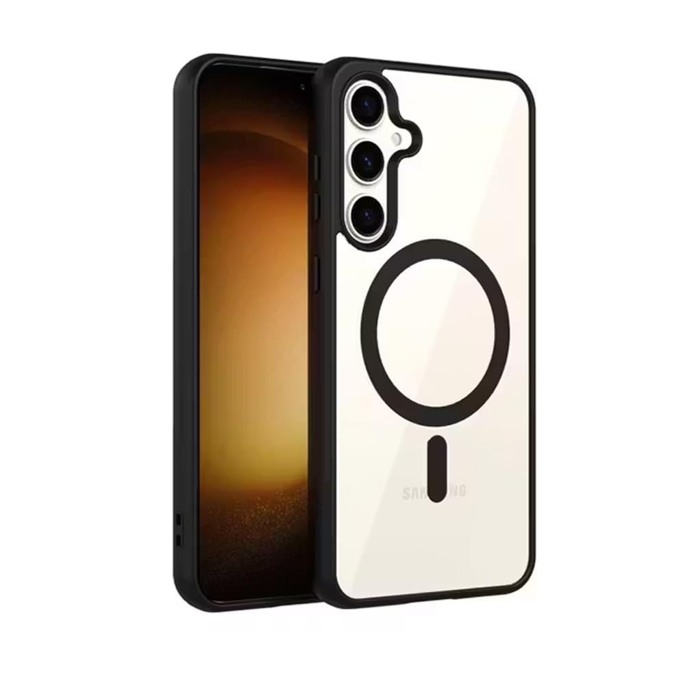 DIZORO Compatible Samsung Galaxy A17 5g Case,Compatible with MagSafe, Non Yellow Military-Grade Drop Protection & Hard PC Back Cover Slim Transparent Anti-Scratch Shockproof Phone Case - Black — Amazon image 14
