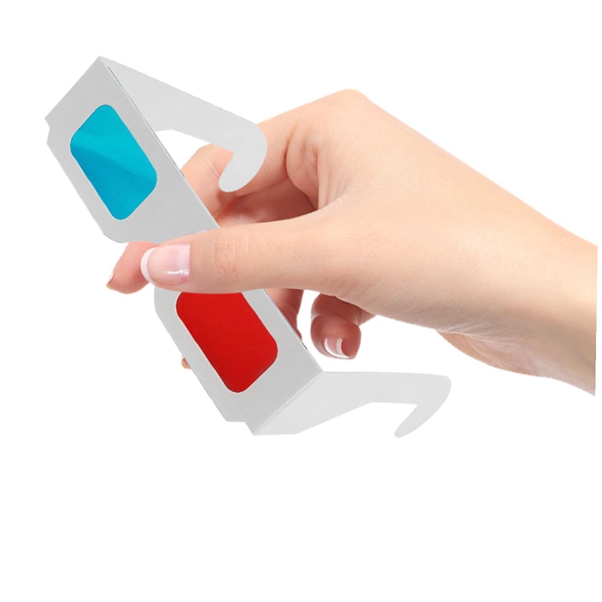 Occhiali 3d in Carta 70 Pezzi Rosso Blu per Film e Tv