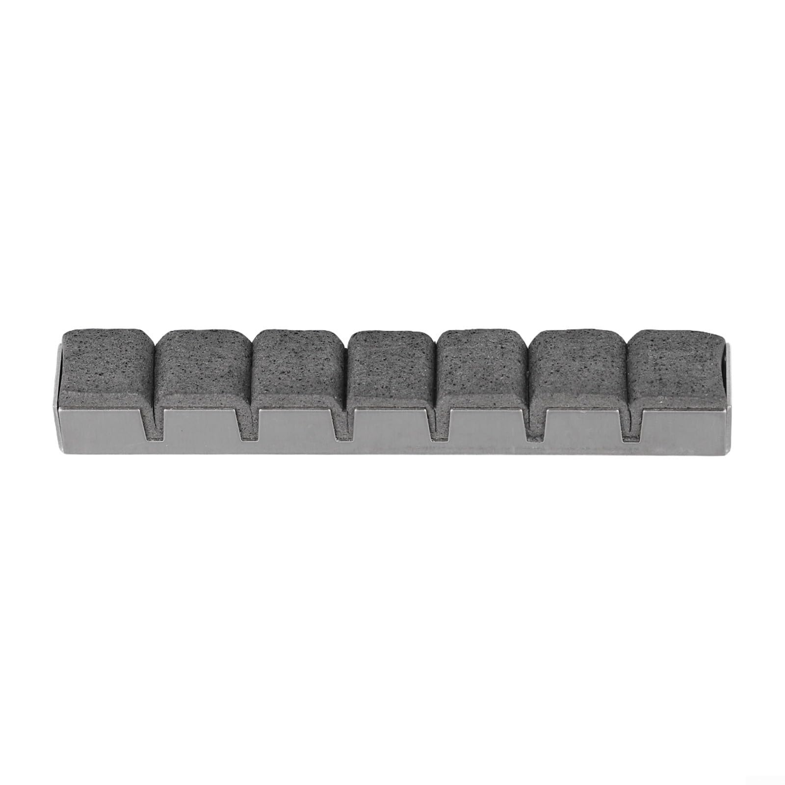 Sordina per corde per chitarra, riduzione del rumore, per chitarra elettrica, acustica, basso, chitarra, silenziatore in spugna metallica per indebolire il suono, ridurre il volume, argento, 10 x 2 x
