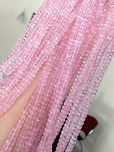 Morganite rose perles pour fabriquer un cadeau d'anniversaire unique