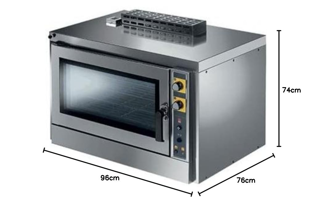 MBH - Four à gaz professionnel pour boulangerie et pâtisserie. Four avec vapeur 4 plateaux 60x40.
