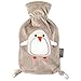Produktbild Fashy Pia 35720.4 Wärmflasche / Kinderwärmflasche Pinguin ~ Thermoplast- Wärmeflasche mit kuschelweichem Flauschbezug aus 100% Polyester, robust und langlebig ~ 0,8 Liter