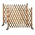 MYOYAY 2PCS Extendable Instant Fence Expandable Freestanding Wood Garden Trellis Fence Retractable Wooden Fence Gate Plant Screen for Home Yard Garden