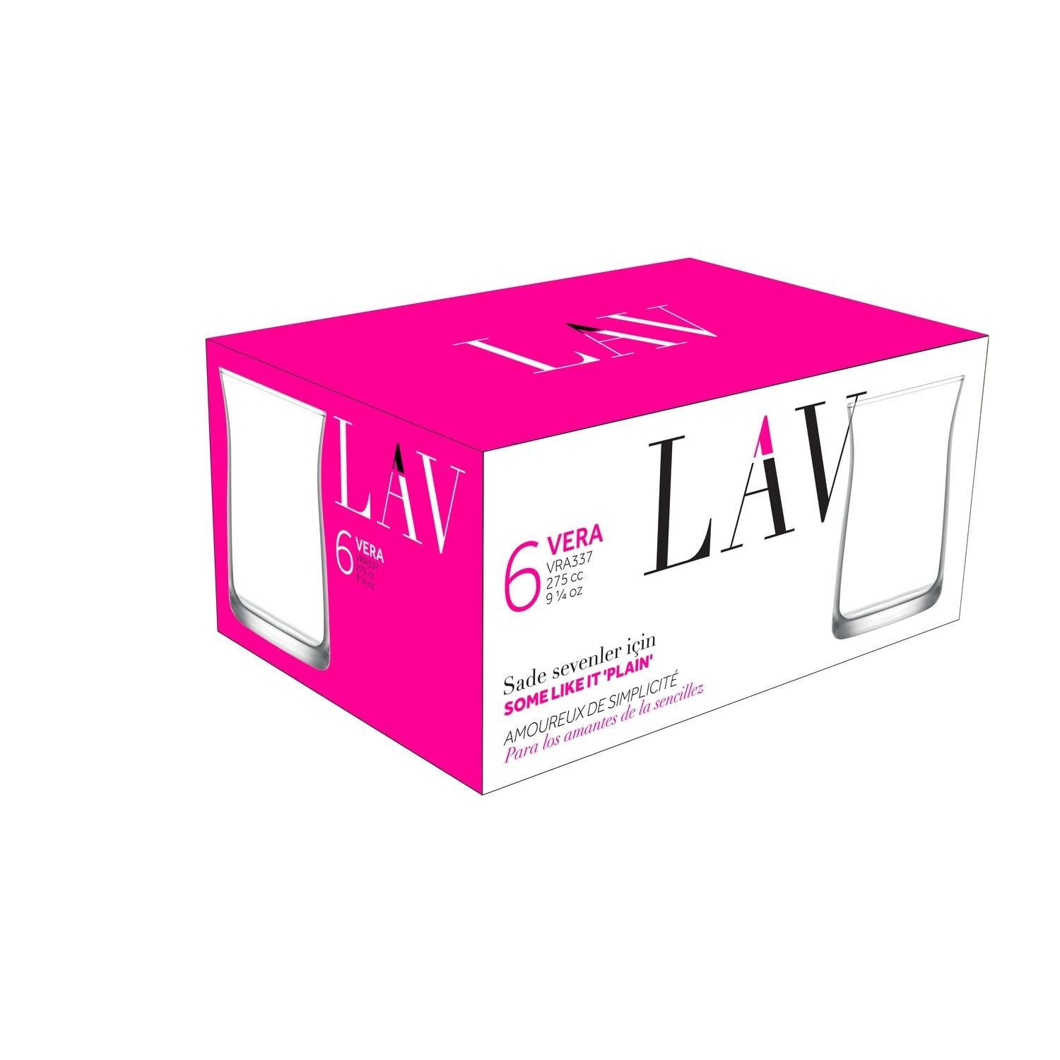 LAV Vera bardak seti 275 ml 6 adet