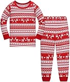 Designs Amusants: Les mignons motifs classiques de dessin animé de Noël sur ces ensembles de pyjamas raviront certainement votre petit enfant. Il saura pleinement embrasser l’esprit de fête et aimera montrer ses pyjamas à ses amis.