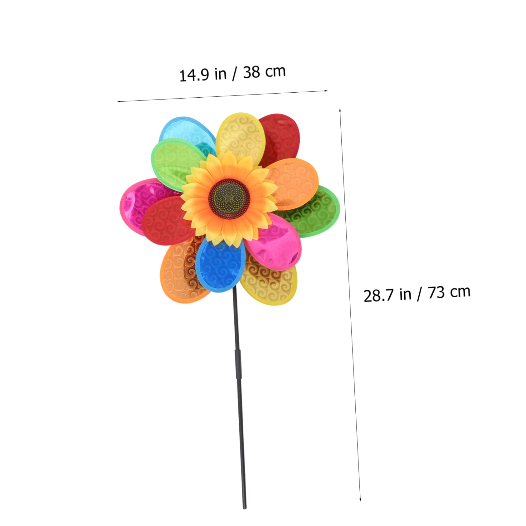 Gogogmee 4Pcs Cartoon for Outdoor Decorative Windmills Fun Garden Adornment for Parties and Festivals Spark Imagination and Joy