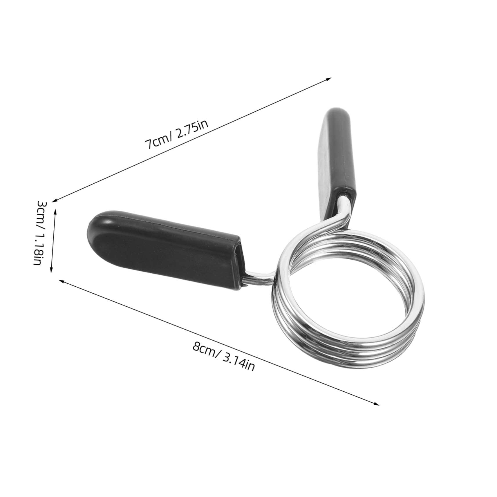 BESPORTBLE 4pcs Barbell Clamps Dumbbell Bar Spring Collars Weight Clips For Bars Weightlifting Clamps Barbell Clips For Gym And Fitness Training