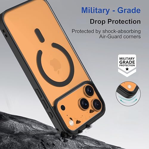 Image of amazon basics Back Case Cover for iPhone 17 Pro Max | Compatible for iPhone 17 Pro Max Back Cover | Scratch-Resistant Back Cover | Black