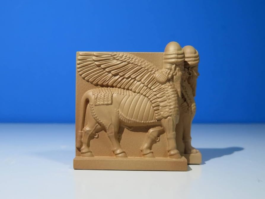 アンティーク　壁掛けアート　有翼の獅子レリーフ　聖獣　大型造形アート アンティーク 壁掛けアート 有翼の獅子レリーフ 聖獣 大型造形