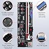 6PACK PCI-E 1X to 16X Riser Card with 7 PCI-E 1X Plug-in Card, Adapter Card for Bitcoin Crypto Mining Ethereum Mining (Black-6 Pack)