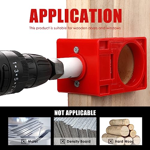 Door Lock Installation Kit, Suitable for 1-3/8" - 1-3/4" (35mm-43mm) Door Thickness, with Carbon Steel Door Lock Hole Saw 6 Door Lock Installation Kit, Suitable for 1-3/8" - 1-3/4" (35mm-43mm) Door Thickness, with Carbon Steel Door Lock Hole Saw - Image 6