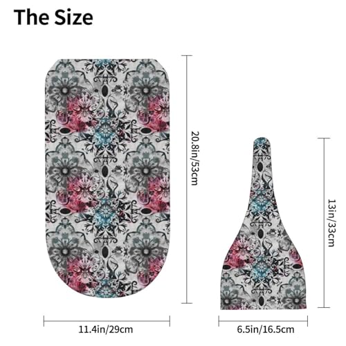 Image of Vintage Mandala Newborn Swaddle Blankets Hat Sets Soft Baby Receiving Blanket Swaddle Sack for Baby Shower Infant Boy Girl Gift
