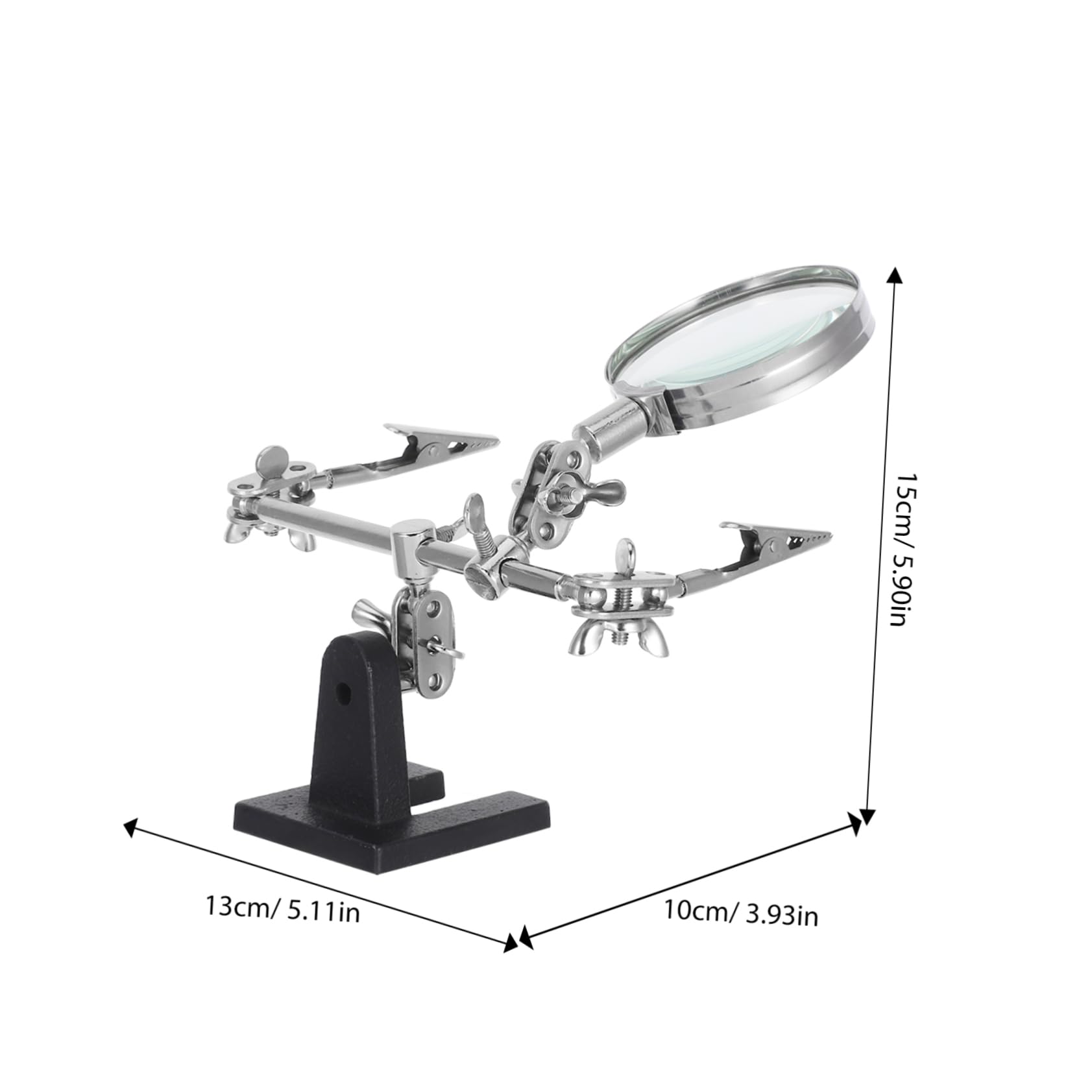 Cabilock Jewelry Welding Kit Soldering Holder Clamp Magnifying Mirror Soldering Iron Stand for Detailed Projects