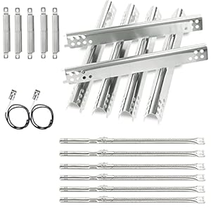 Grill Replacement Parts for Charbroil Performance 6 Burner 463276517 463244819, Charbroil 5 Burner 463347518 463347519, Charbroil 4 Burner 463347017 463361017 . Heat Plates, Burners, Crossover Tubes