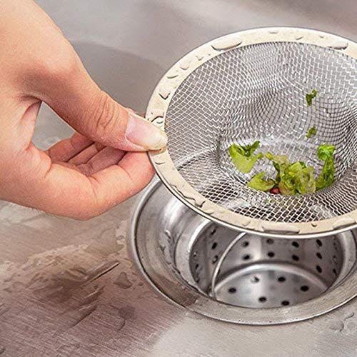 Stainless Steel Sink Strainer Kitchen Filter Stopper Drainer (12cm) — Amazon image 2