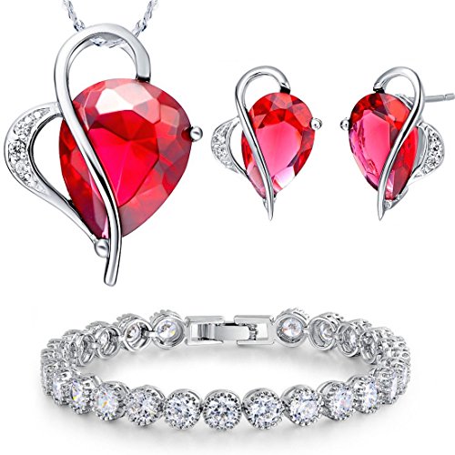 'Kim johanson Mujer Joyas Set "Emily Collar con Colgante, Pendientes & Pulsera...