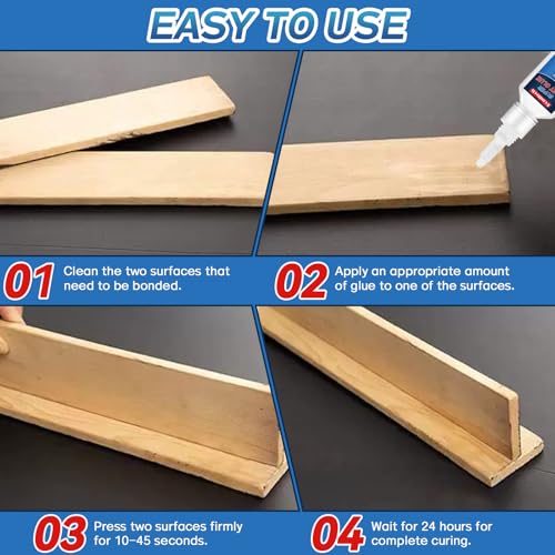Bondtech TNEDF Super Glue 30G, Superglue All Purpose, Instant Glue With Anti-Clog Cap, Stronclear Superglue For Plastic, Glass, Ceramic, Metal, Wood, Diy, Precise Repair, Waterproof thumb #5