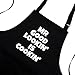Savvy Designs Aprons for Men - Adjustable Black Apron with Pockets, Mr Good Lookin is Cookin - Unique Christmas BBQ & Grilling Gifts