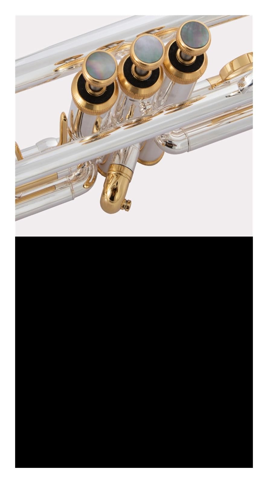 trąbka instrument Trąbka B Profesjonalny zespół do instrumentów dętych blaszanych posrebrzany w kolorze złotym