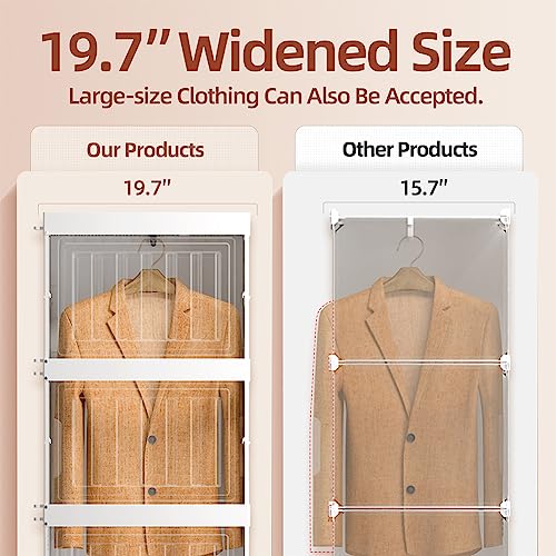 Image of ANTBOX Portable Wardrobe Closet Storage Organizer for Clothes,Folding Plastic Wardrobe with Magnetic Door and Easy Assembly 11 Doors-8 Cubes-2 Hanging Rod.