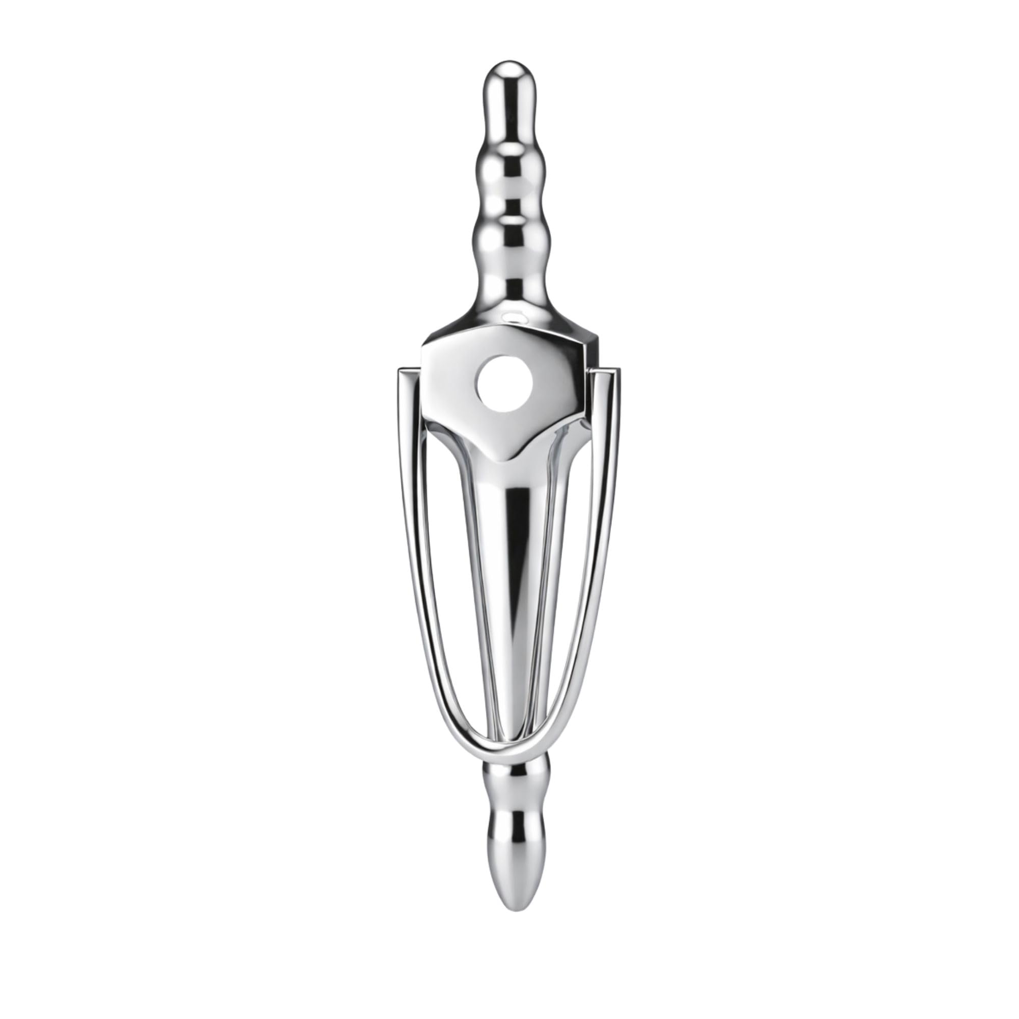 Uap Polished Chrome Slimline Victorian Urn 8 Inch Door Knocker With Bolt Through Fixings In Finish