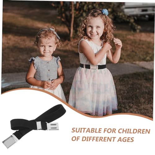 4pcs Decorative Elastic Waist Belt for Boys and Girls and Comfortable Stretch Belt Secure Buckle for Boys and Girls for School Uniforms and Casual Wear4