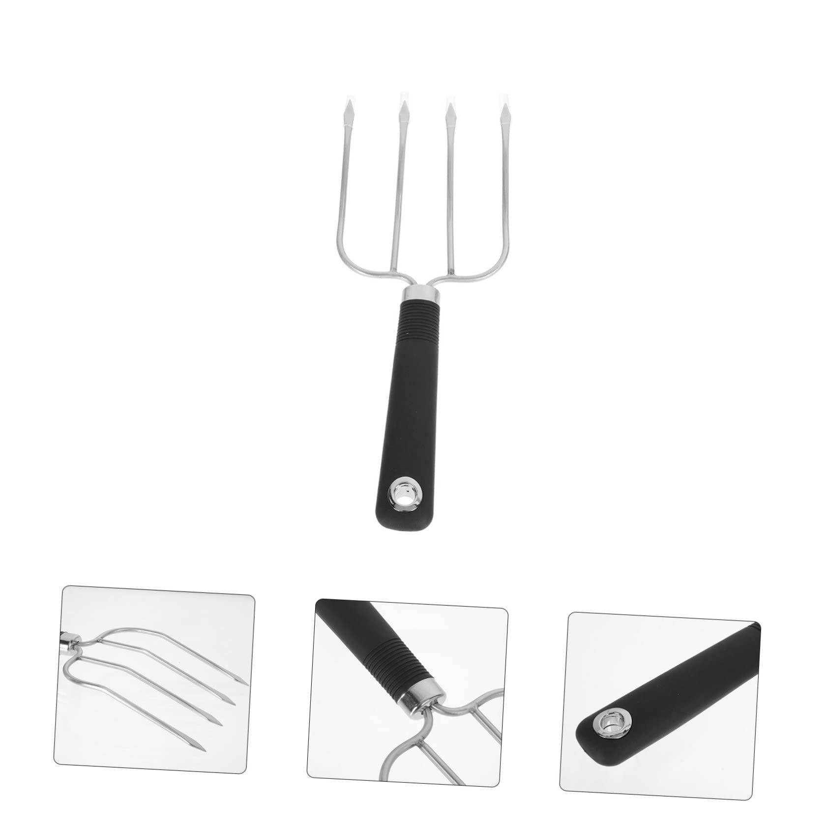 Toyvian 3 Pezzi Barbecue Inossidabile con Strumento per Grigliate Utensile per Arrosti Carne e Pollame per Picnic