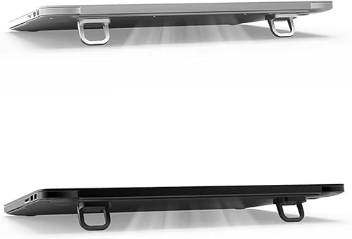 Miniatura 2 de 2Pcs Laptops Stand Portable Computer Keyboards for Desk Self-Adhesive Invisible Feet Foldable Portable